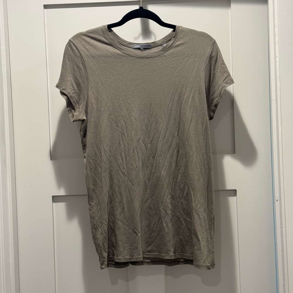 Vince Gray Short Sleeve Tee L